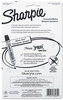 A Picture of product SAN-38264PP Sharpie® Chisel Tip Permanent Marker,  5.3mm Chisel Tip, Black, 4/Pack