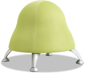 Safco® Runtz™ Ball Chair Backless, Supports Up to 250 lb, Sour Apple Green Seat, Silver Base