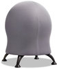 A Picture of product SAF-4750GR Safco® Zenergy™ Ball Chair Backless, Supports Up to 250 lb, Gray Fabric Seat, Black Base