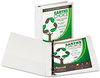 A Picture of product SAM-16937 Samsill® Earth's Choice™ Biobased + Biodegradable D-Ring View Binder,  1" Cap, White