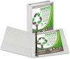 A Picture of product SAM-16937 Samsill® Earth's Choice™ Biobased + Biodegradable D-Ring View Binder,  1" Cap, White