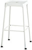 A Picture of product SAF-6606SL Safco® Bar-Height Steel Stool Backless, Supports Up to 250 lb, 29" Seat Height, Silver