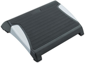 Safco® Restease™ Adjustable Footrest 15.5w x 13.75d 3.25 to 5h, Black/Silver