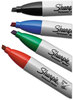 A Picture of product SAN-38203 Sharpie® Chisel Tip Permanent Marker,  5.3mm Chisel Tip, Blue, Dozen