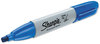 A Picture of product SAN-38203 Sharpie® Chisel Tip Permanent Marker,  5.3mm Chisel Tip, Blue, Dozen