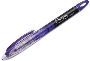 Sharpie® Liquid Pen Style Highlighters,  Chisel Tip, Fluorescent Purple, Dozen