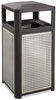 A Picture of product SAF-9934BL Safco® Evos™ Series Steel Waste Container,  38gal, Black
