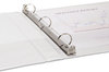 A Picture of product SAM-18137C Samsill® Speedy Spine Heavy-Duty Time Saving Round Ring View Binder,  11 x 8-1/2, 1" Cap, White
