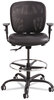 A Picture of product SAF-3394BV Safco® Vue™ Heavy-Duty Extended-Height Stool Supports Up to 350 lb, 23" 32.5" Seat Height, Black Vinyl Base