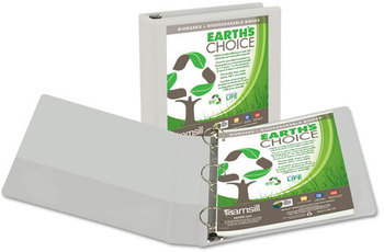 Samsill® Earth's Choice™ Biobased + Biodegradable Round Ring View Binder,  1.5" Cap, White