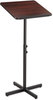 A Picture of product SAF-8921MH Safco® Adjustable Speaker Stand,  21w x 21d x 29-1/2h to 46h, Mahogany/Black