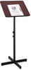 A Picture of product SAF-8921MH Safco® Adjustable Speaker Stand,  21w x 21d x 29-1/2h to 46h, Mahogany/Black
