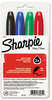 A Picture of product SAN-33074 Sharpie® Super Permanent Marker,  Fine Point, Assorted, 4/Set