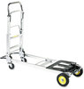 A Picture of product SAF-4050 Safco® HideAway® Convertible Truck 250 lb to 400 Capacity, 15.5 x 43 36, Aluminum