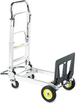 Safco® HideAway® Convertible Truck,  400lb Capacity, 15 1/2 x 43 x 36, Aluminum