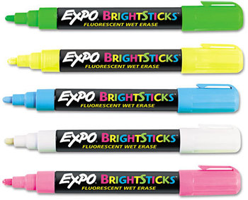 EXPO® Bright Sticks™,  Bullet Tip, Assorted