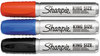 A Picture of product SAN-15674PP Sharpie® King Size™ Permanent Marker,  Chisel Tip, Blue/Red/Black, 4/Set