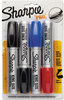 A Picture of product SAN-15674PP Sharpie® King Size™ Permanent Marker,  Chisel Tip, Blue/Red/Black, 4/Set