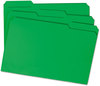 A Picture of product SMD-17134 Smead™ Reinforced Top Tab Colored File Folders 1/3-Cut Tabs: Assorted, Legal Size, 0.75" Expansion, Green, 100/Box