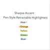 A Picture of product SAN-28175PP Sharpie® Retractable Highlighters,  Chisel Tip, Assorted Fluorescent Colors, 5/Set