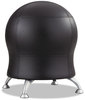 A Picture of product SAF-4751BV Safco® Zenergy™ Ball Chair Backless, Supports Up to 250 lb, Black Vinyl Seat, Silver Base