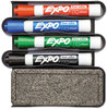 A Picture of product SAN-1785294 EXPO® Whiteboard Caddy Set,  With 4 Markers/Eraser, Set