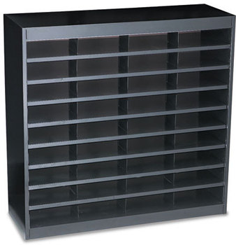 Safco® E-Z Stor® Literature Organizers with Steel Frames and Shelves,  36 Sections, 37 1/2 x 12 3/4 x 36 1/2, Black