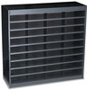 A Picture of product SAF-9221BLR Safco® E-Z Stor® Literature Organizers with Steel Frames and Shelves,  36 Sections, 37 1/2 x 12 3/4 x 36 1/2, Black