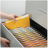 A Picture of product SMD-12243 Smead® Colored File Folders,  1/3 Cut Top Tab, Letter, Goldenrod, 100/Box