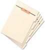 A Picture of product SMD-35605 Smead™ Stackable Folder Dividers with Fasteners Convertible End/Top Tab, 1 Fastener, Letter Size, Manila, 4 Dividers/Set, 50 Sets