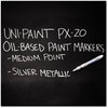 A Picture of product SAN-63614 Sanford® uni®-Paint Permanent Marker,  Medium Point, Metallic Silver
