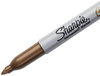 A Picture of product SAN-1823887 Sharpie® Metallic Fine Point Permanent Markers, Fine Bullet Tip, Gold, Dozen