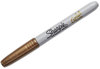 A Picture of product SAN-1823887 Sharpie® Metallic Fine Point Permanent Markers, Fine Bullet Tip, Gold, Dozen