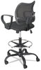 A Picture of product SAF-3395BL Safco® Vue™ Series Mesh Extended-Height Chair Supports Up to 250 lb, 23" 33" Seat Height, Black Fabric