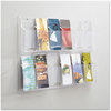 A Picture of product SAF-5604CL Safco® Reveal™ Clear Literature Displays 12 Compartments, 30w x 2d 20.25h,