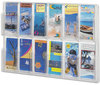 A Picture of product SAF-5604CL Safco® Reveal™ Clear Literature Displays 12 Compartments, 30w x 2d 20.25h,