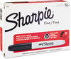 A Picture of product SAN-33001 Sharpie® Super Permanent Marker,  Fine Point, Black, Dozen