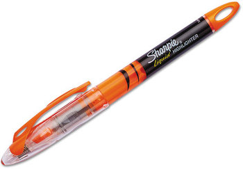 Sharpie® Liquid Pen Style Highlighters,  Chisel Tip, Fluorescent Orange, Dozen
