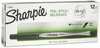 A Picture of product SAN-1742663 Sharpie® Permanent Ink Pen,  Black Ink, Fine, Dozen