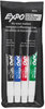 A Picture of product SAN-86074 EXPO® Low-Odor Dry-Erase Marker,  Fine Point, Assorted, 4/Set