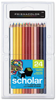 Prismacolor® Scholar™ Colored Pencil Set,  24 Assorted Colors/Set