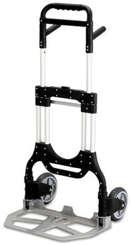 Safco® Stow-Away® Collapsible Hand Truck,  500lb Capacity, 23w x 24d x 50h, Aluminum