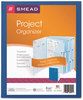 A Picture of product SMD-89200 Smead™ 10-Pocket Project Organizer with Indexed Tabs (1-10), 10 Sections, Unpunched, 1/3-Cut Letter Size, Lake Blue/Navy Blue