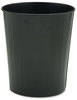 A Picture of product SAF-9604BL Safco® Round Wastebaskets,  Steel, 23.5qt, Black