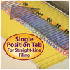 A Picture of product SMD-12910 Smead™ Reinforced Top Tab Colored File Folders Straight Tabs, Letter Size, 0.75" Expansion, Yellow, 100/Box