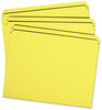 A Picture of product SMD-12910 Smead™ Reinforced Top Tab Colored File Folders Straight Tabs, Letter Size, 0.75" Expansion, Yellow, 100/Box