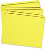 A Picture of product SMD-12910 Smead™ Reinforced Top Tab Colored File Folders Straight Tabs, Letter Size, 0.75" Expansion, Yellow, 100/Box