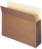 A Picture of product SMD-73205 Smead™ 100% Recycled Top Tab File Pockets 3.5" Expansion, Letter Size, Redrope, 25/Box