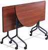 A Picture of product SAF-2031BL Safco® Impromptu® Series Mobile Flip-Top Training Table Base,  49-1/2w x 24d x 28h, Black