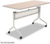 A Picture of product SAF-2031BL Safco® Impromptu® Series Mobile Flip-Top Training Table Base,  49-1/2w x 24d x 28h, Black